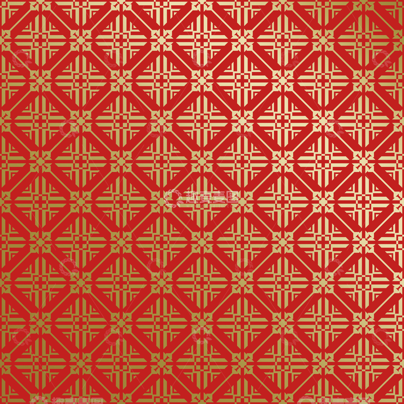 源文件下载【趣麦麦图】-红金中式喜庆花纹背景561