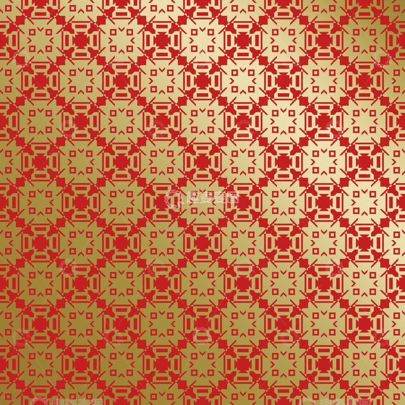 源文件下载【趣麦麦图】-红金中式喜庆花纹背景559