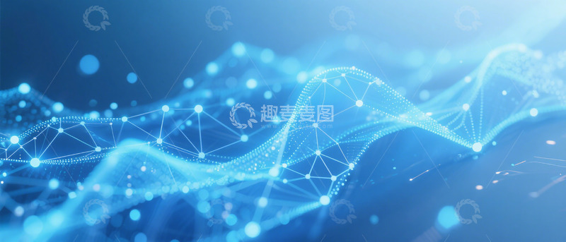 高清大图下载【趣麦麦图】科技感数据网络背景图