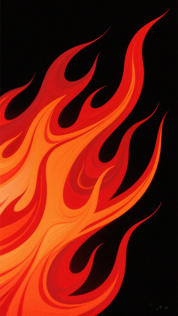 抽象火焰艺术图案