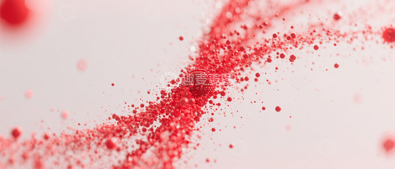高清大图下载【趣麦麦图】红色颗粒爆炸特效背景