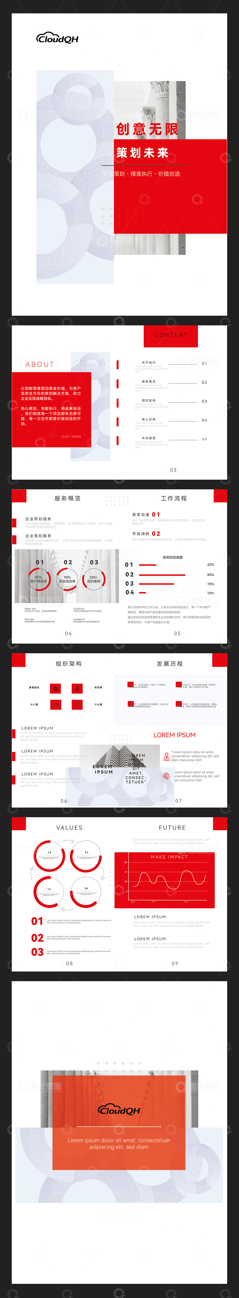 源文件下载【趣麦麦图】-企业宣传策划介绍手册画册