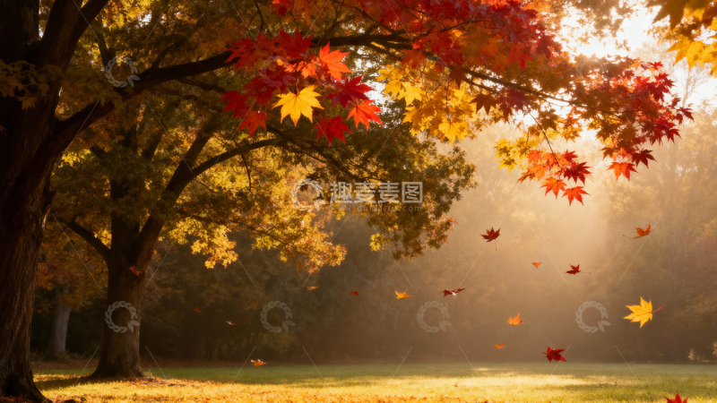 高清大图下载【趣麦麦图】枫叶枫树秋天004