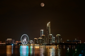 苏州金鸡湖夜景