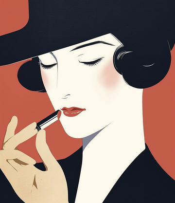扁平风格复古名伶2