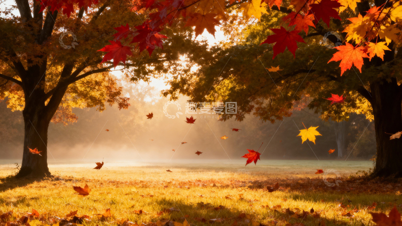 高清大图下载【趣麦麦图】枫叶枫树秋天019