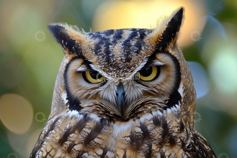 高清大图下载【趣麦麦图】一只猫头鹰特写