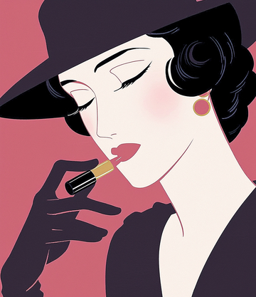 扁平风格复古名伶1