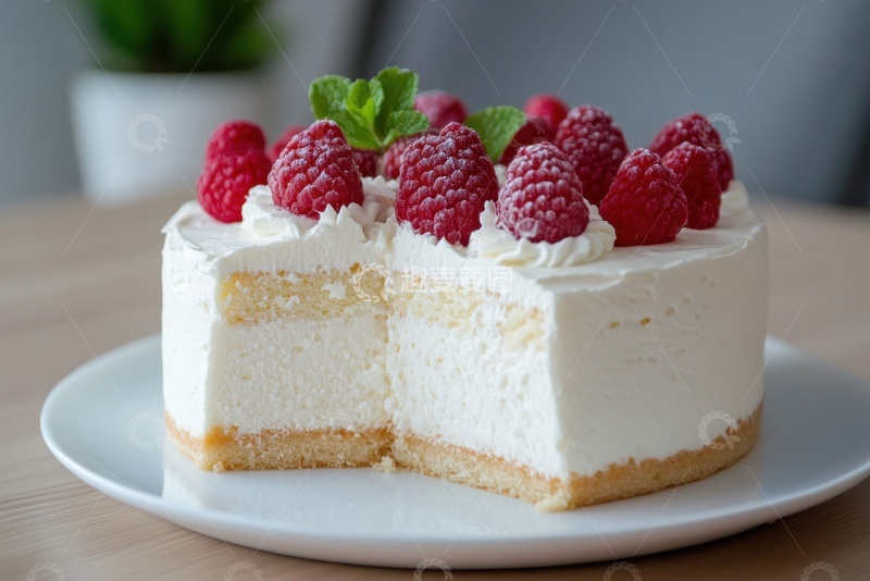高清大图下载【趣麦麦图】莓果奶油蛋糕摄影