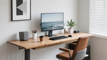 简约现代办公桌配置