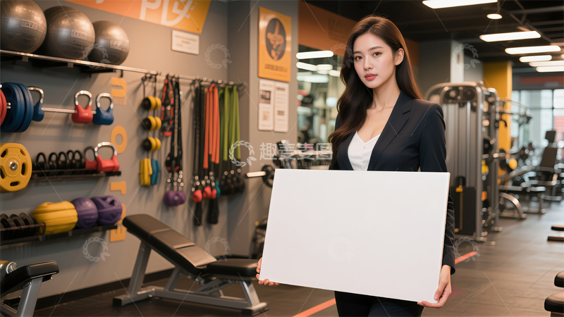 高清大图下载【趣麦麦图】健身房商务宣传海报设计素材