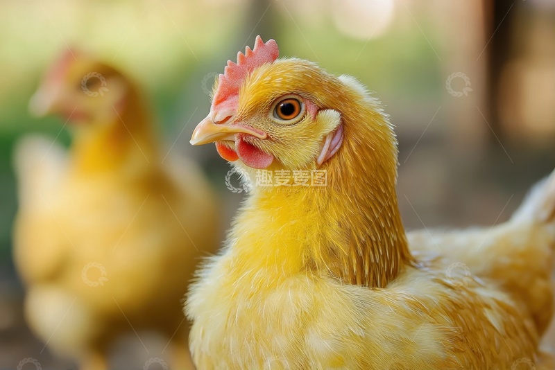 高清大图下载【趣麦麦图】农场里的一群母鸡