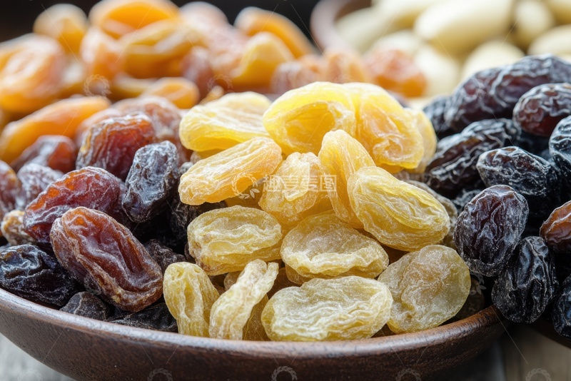 高清大图下载【趣麦麦图】晾晒的葡萄干特写