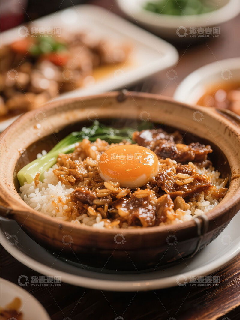高清大图下载【趣麦麦图】-煲仔饭  焦香   米饭   