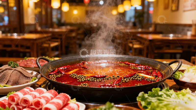 高清大图下载【趣麦麦图】火锅  鲜切  香气  