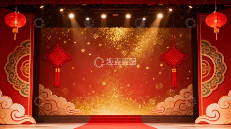 高清大图下载【趣麦麦图】新年元旦春节背景032