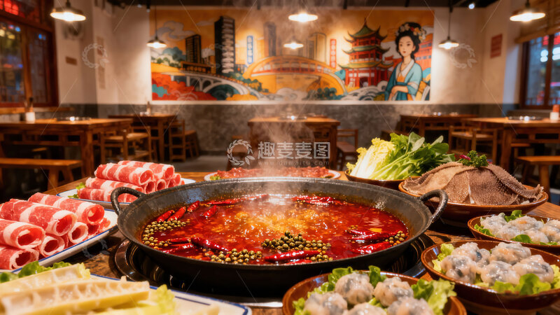 高清大图下载【趣麦麦图】火锅  鲜切  难忘     