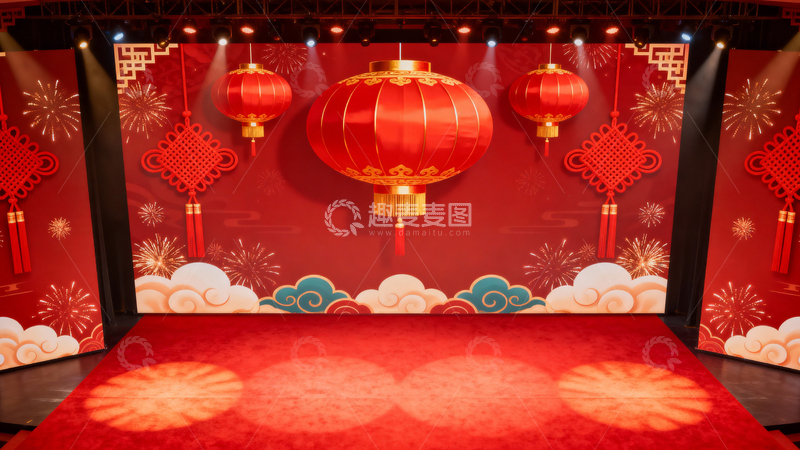 高清大图下载【趣麦麦图】新年元旦春节背景017