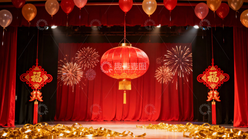 高清大图下载【趣麦麦图】新年元旦春节背景025