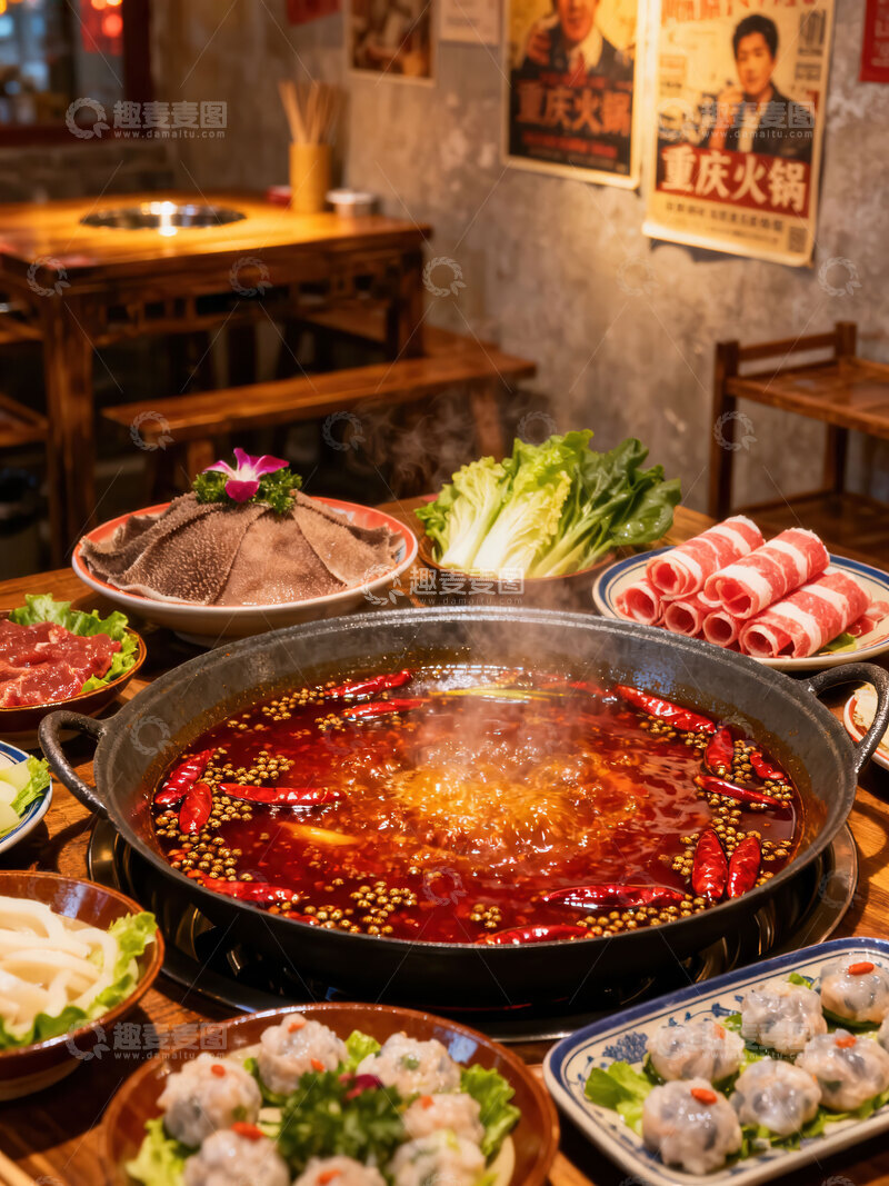 高清大图下载【趣麦麦图】火锅  鲜切  酱料    