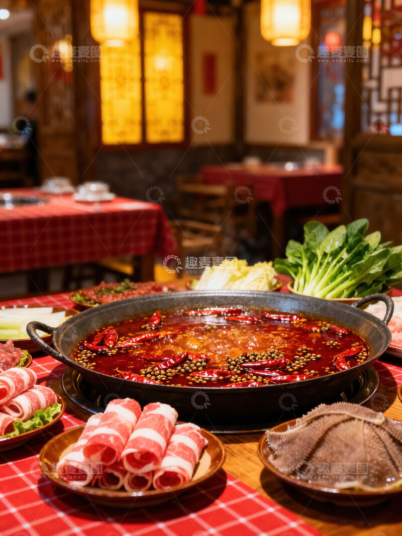 高清大图下载【趣麦麦图】火锅  鲜切  一绝 