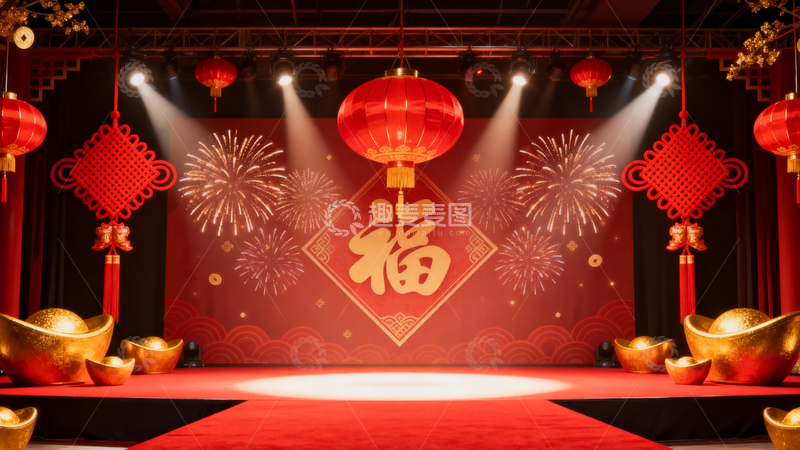 高清大图下载【趣麦麦图】新年元旦春节背景028