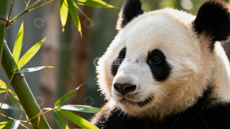 高清大图下载【趣麦麦图】可爱大熊猫003