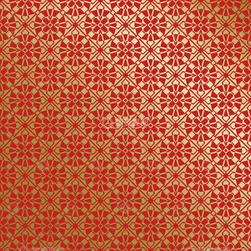 源文件下载【趣麦麦图】-红金中式喜庆花纹背景593