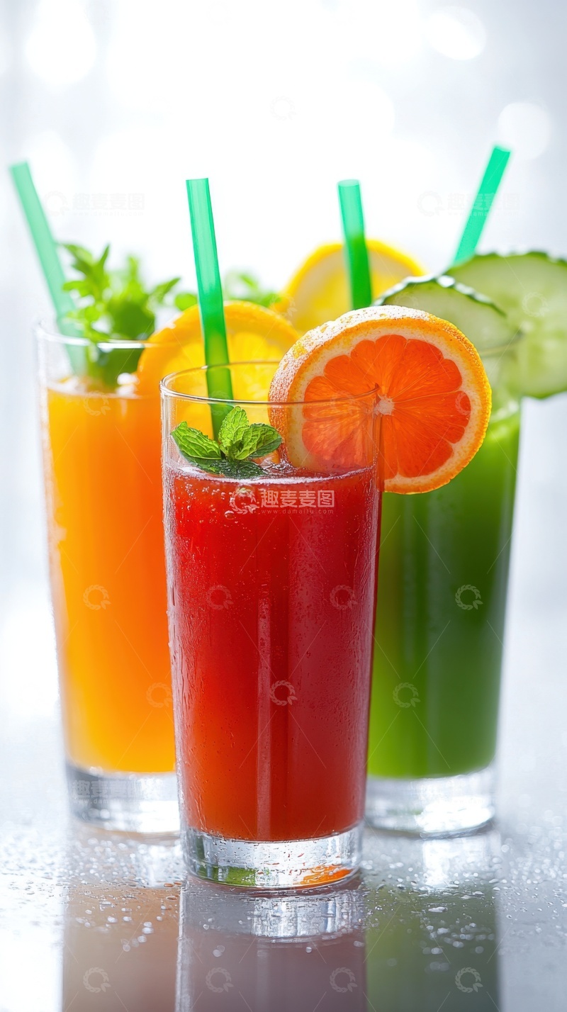 高清大图下载【趣麦麦图】鲜榨水果饮品饮料