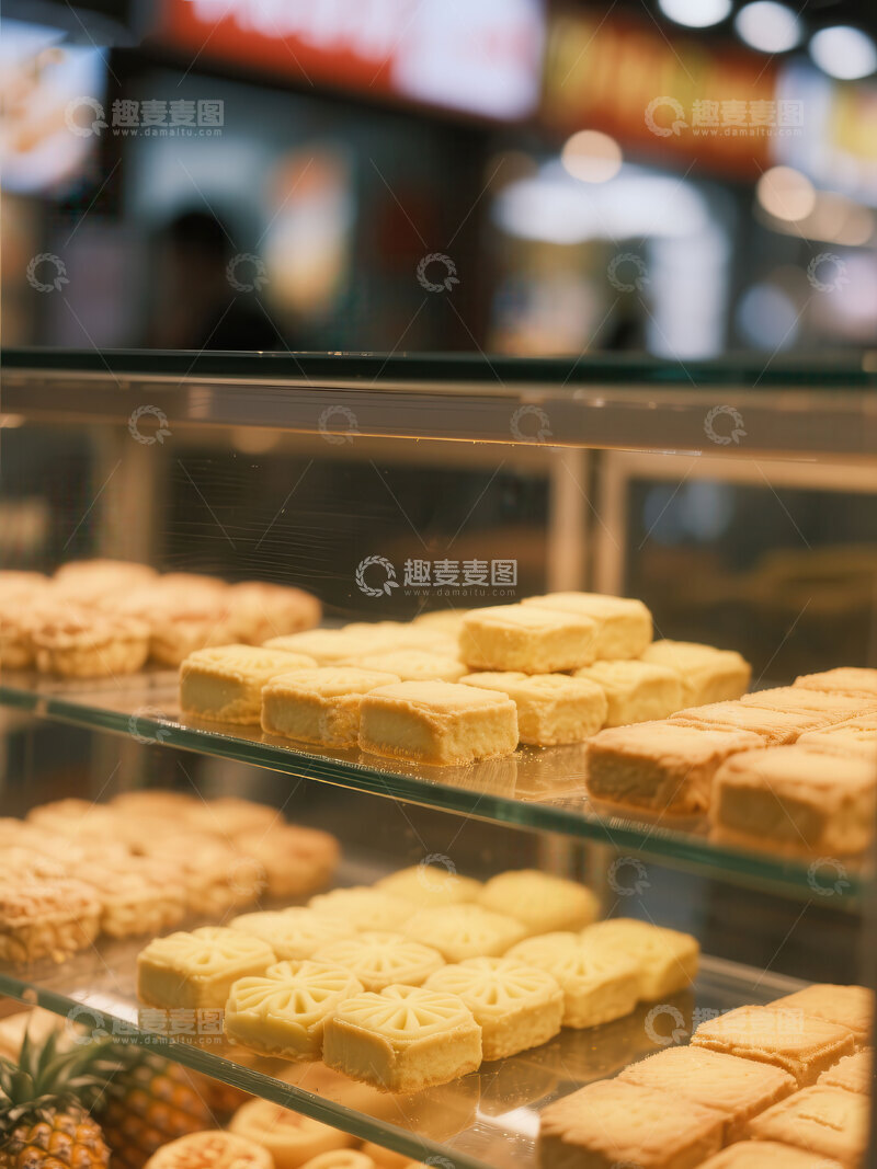 高清大图下载【趣麦麦图】凤梨酥  金砖   茶点  