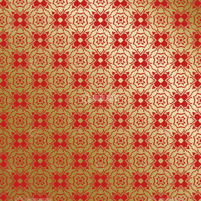 源文件下载【趣麦麦图】-红金中式喜庆花纹背景600