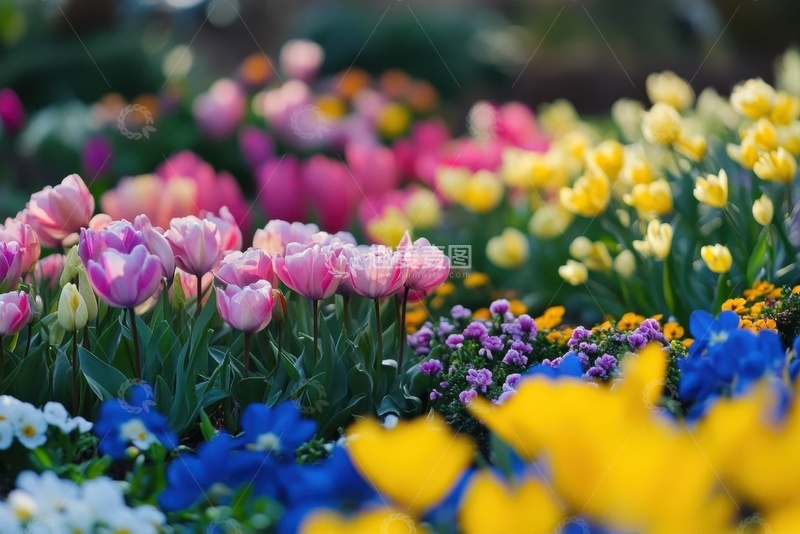 高清大图下载【趣麦麦图】盛开的郁金香花卉