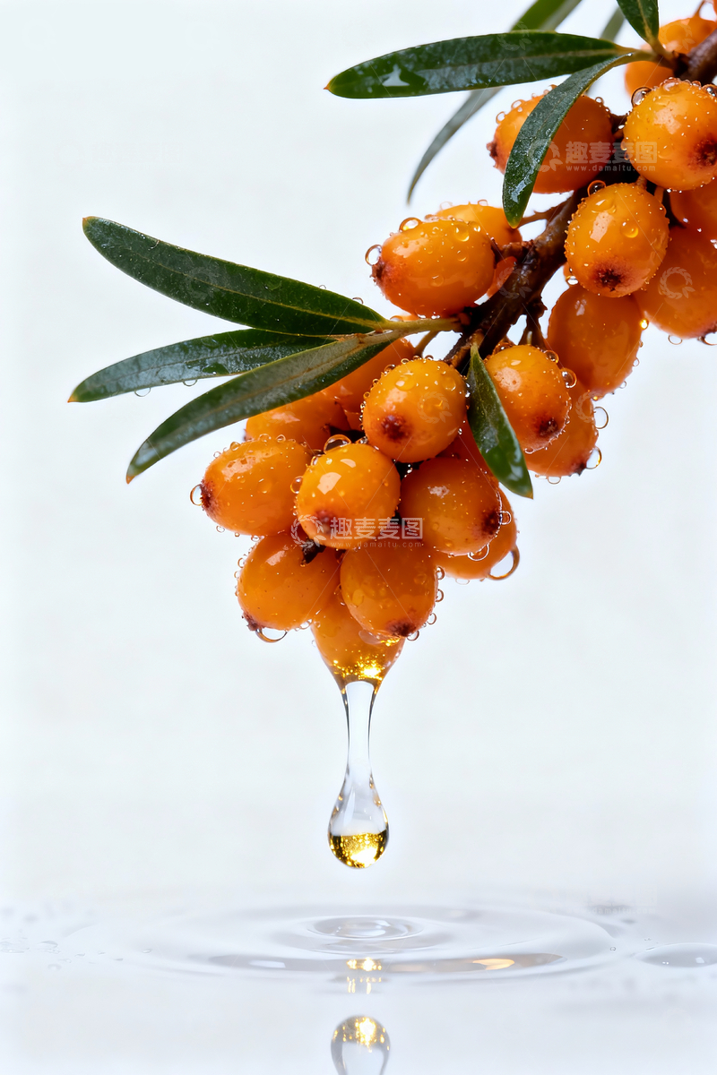 源文件下载【趣麦麦图】一串沙棘果2