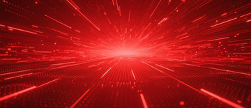 科技红光隧道背景素材