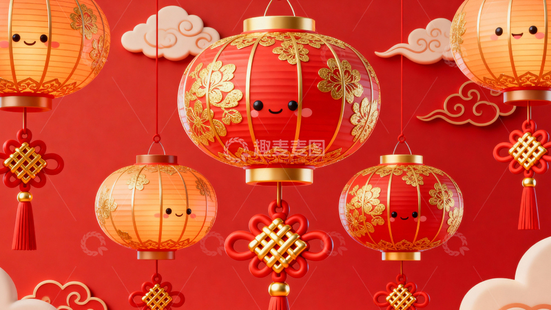 高清大图下载【趣麦麦图】新年元旦春节背景040