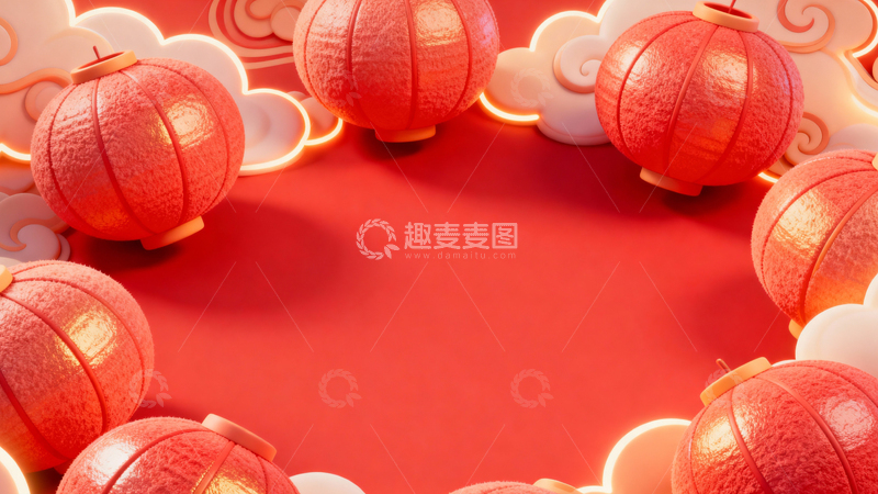 高清大图下载【趣麦麦图】新年元旦春节背景044