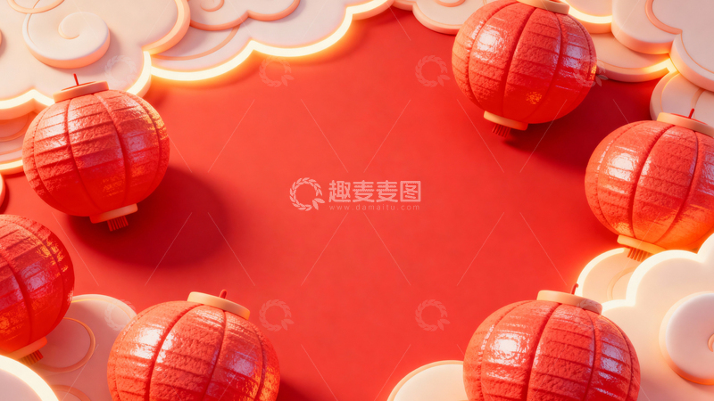 高清大图下载【趣麦麦图】新年元旦春节背景035