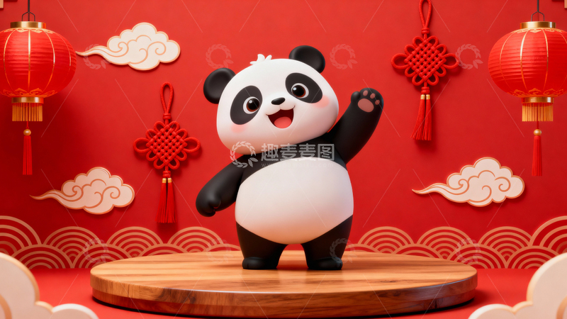 高清大图下载【趣麦麦图】新年元旦春节背景036