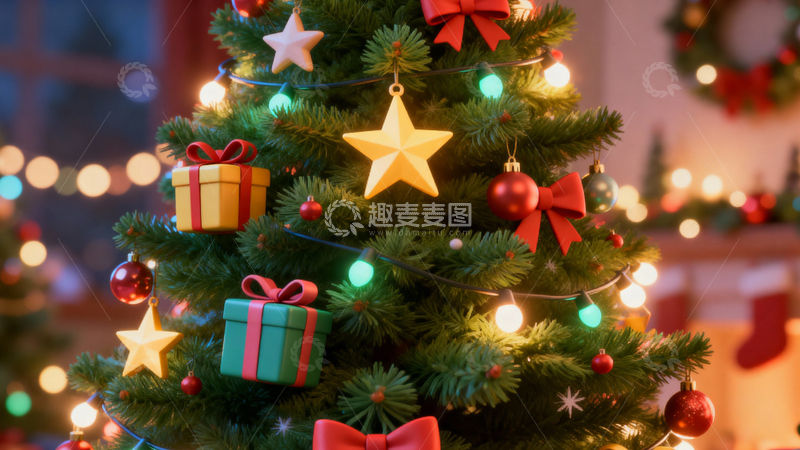高清大图下载【趣麦麦图】圣诞节背景045