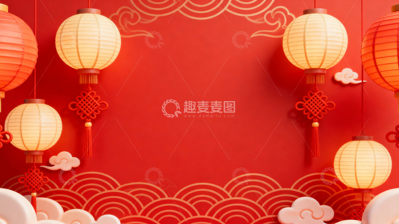 高清大图下载【趣麦麦图】新年元旦春节背景043