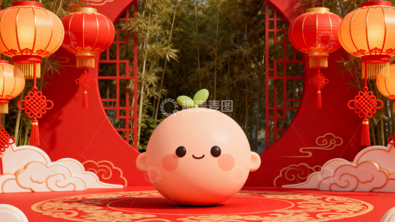 高清大图下载【趣麦麦图】-新年元旦春节背景086