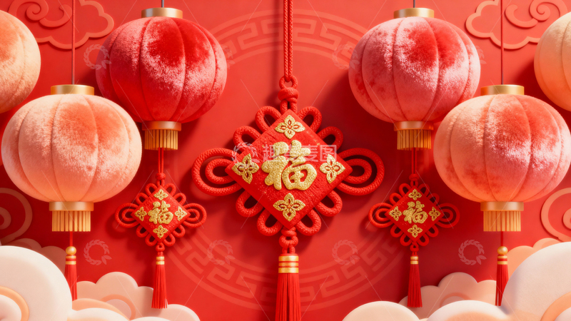 高清大图下载【趣麦麦图】新年元旦春节背景083