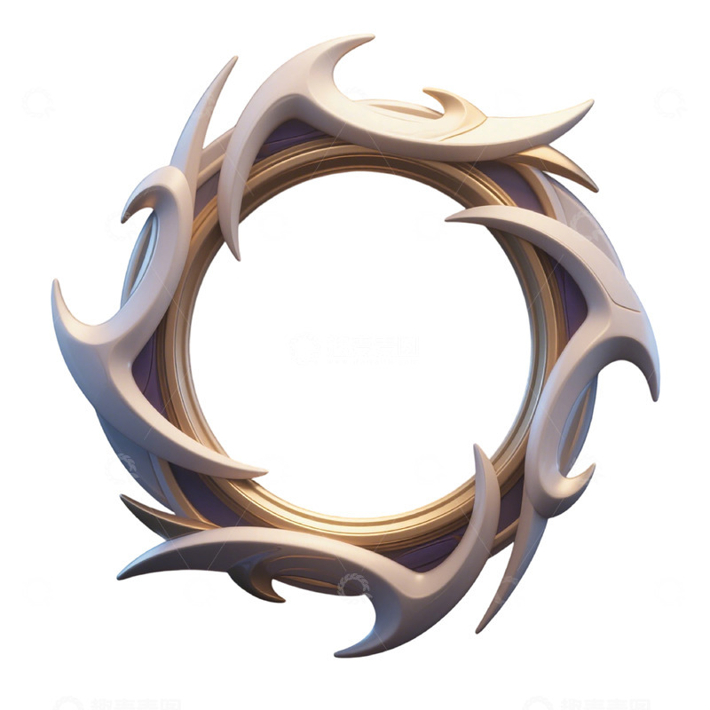 高清大图下载【趣麦麦图】抽象风圆形装饰图案设计元素