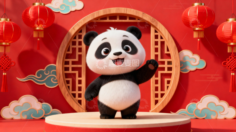 高清大图下载【趣麦麦图】新年元旦春节背景087
