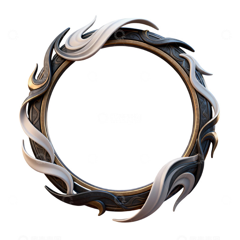 高清大图下载【趣麦麦图】奇幻风格圆形装饰图案设计元素