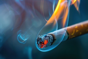 燃烧的香烟摄影