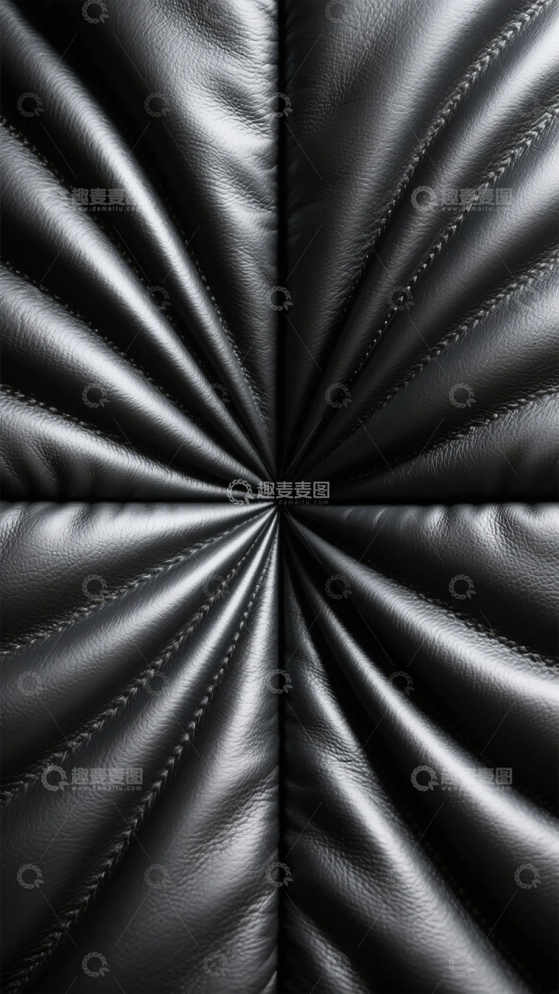 高清大图下载【趣麦麦图】黑色皮革质感特写