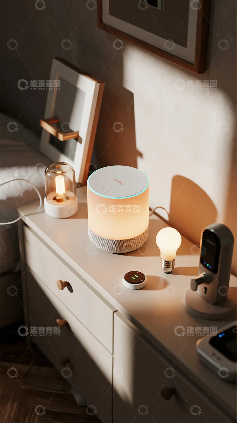 高清大图下载【趣麦麦图】温馨家居智能设备展示