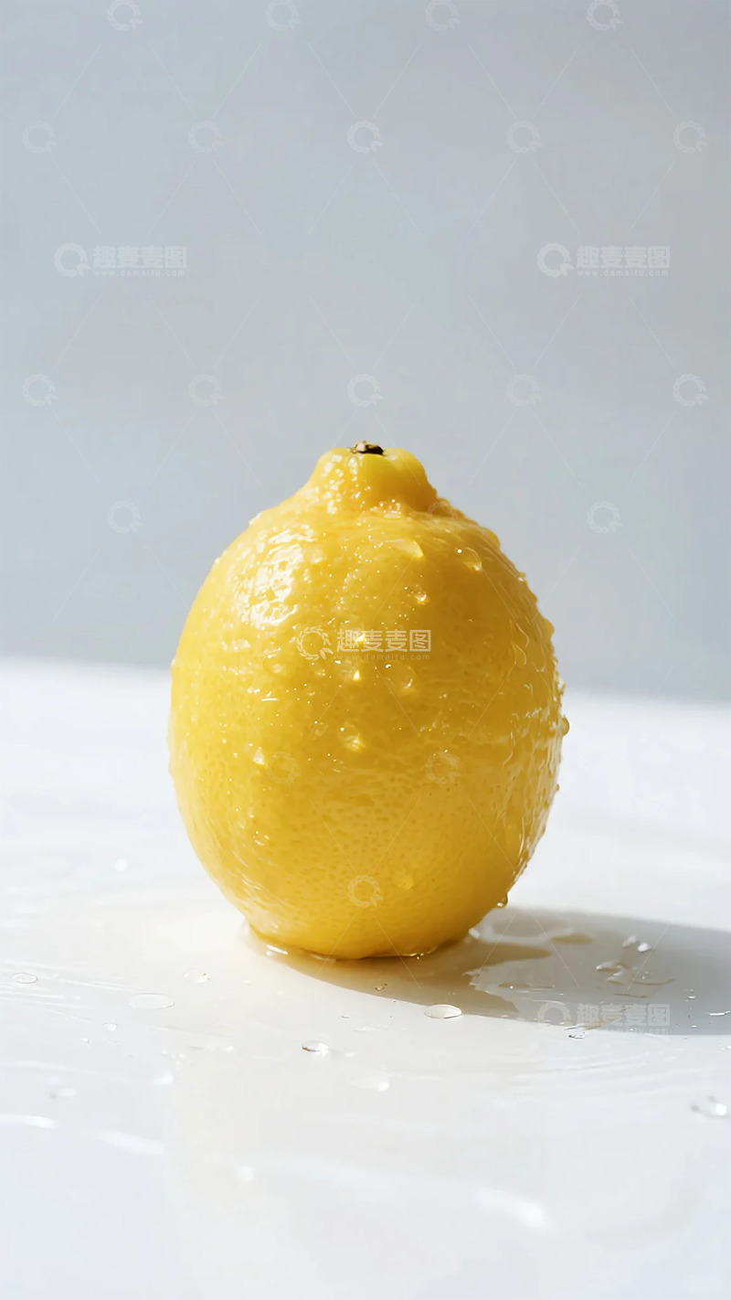 高清大图下载【趣麦麦图】新鲜柠檬特写摄影