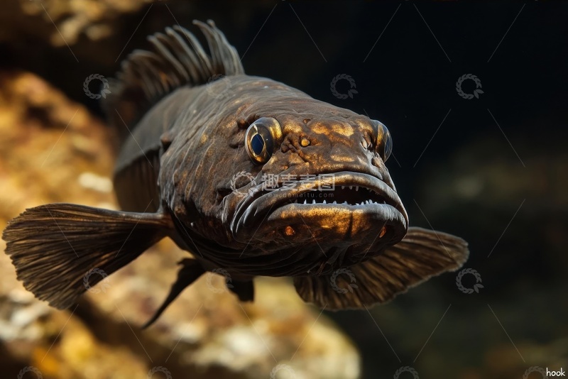 高清大图下载【趣麦麦图】一只大型观赏鱼特写